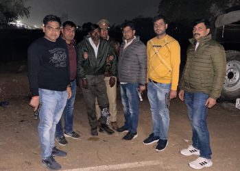 25 हजार का इनामी बदमाश पुलिस मुठभेड़ में गिरफ्तार