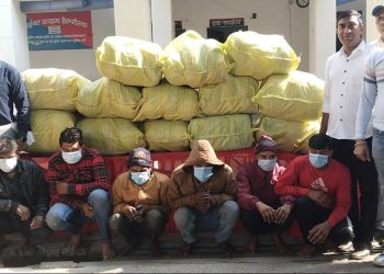 एक करोड़ के अवैध गांजे साथ 7 तस्करो को पुलिस ने किया गिरफ्तार