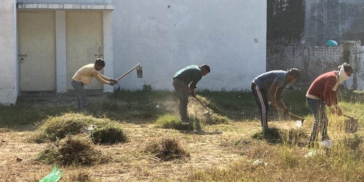 सेक्टर में ताला बंद मकानों में प्राधिकरण करा रहा है सफाई, अलॉटी लापता
