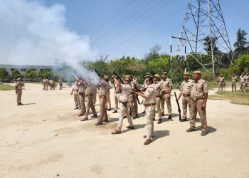 नगर निकाय चुनाव में सुरक्षा को लेकर पुलिस ने किया मॉक ड्रिल अभ्यास