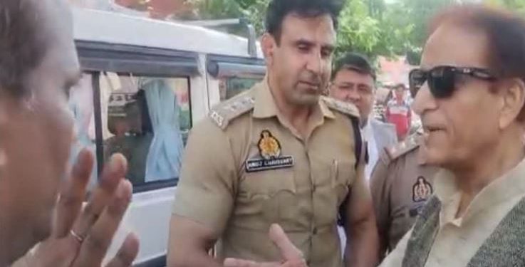 पुलिस अफसर ने गाड़ी रोकी तो आजम खान ने दिखाए तेवर, याद दिलाया अखिलेश यादव का ‘एहसान’