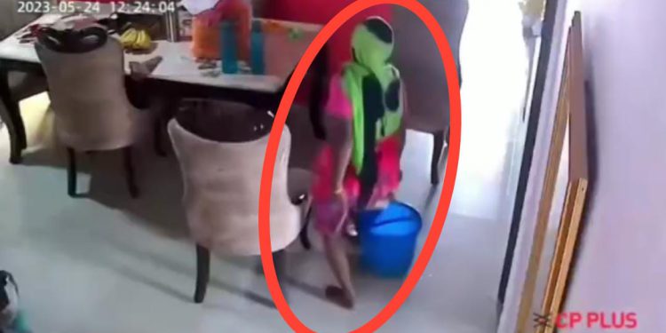 पेशाब से फ्लैट में पोछा लगाने वाली घरेलू सहायिका को पुलिस ने भेजा जेल