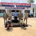 दो शराब तस्करों को पुलिस ने किया गिरफ्तार लाखों रुपए की अवैध शराब बरामद।