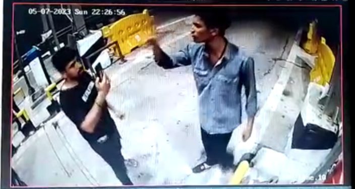 टोल प्लाजा पर दबंगई दिखाने दिखाने वाला को पुलिस ने भेजा जेल