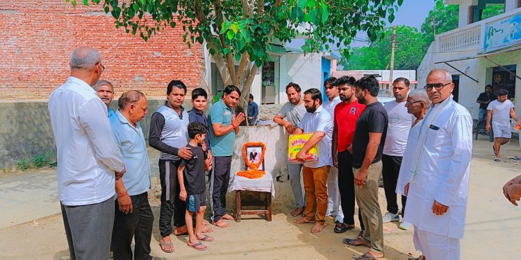 आजादी की लड़ाई में अहम भूमिका निभाने वाले दरियाव सिंह नागर की ग्रामीणों ने मनाई पुण्यतिथि