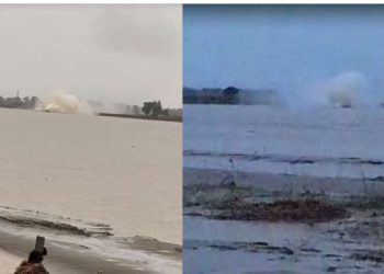 यमुना में IGL गैस पाइपलाइन फटी, पानी के फव्वारे 40 फीट तक उठे, अलर्ट जारी