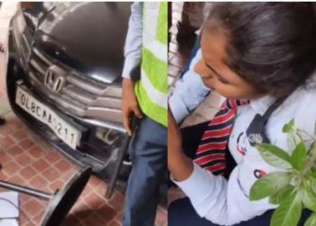 महिला ने तीन सुरक्षा कर्मियों पर चढ़ाई कार, ग्रेटर नोएडा वेस्ट की गौर सिटी-2 सोसाइटी का मामला