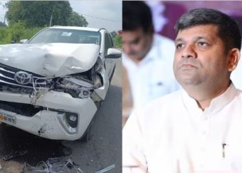 केंद्रीय मंत्री अनुप्रिया पटेल के पति आशीष पटेल का एक्सीडेंट, बाल-बाल बचे, गाड़ी के उड़े परखच्चे