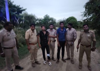 डिलीवरी बॉय से लूट करने वाले शातिर बदमाशों से पुलिस की हुई मुठभेड़