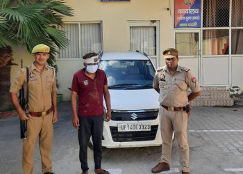 कार लूटने का प्रयास करने वाले शामिल लुटेरे को पुलिस ने किया गिरफ्तार