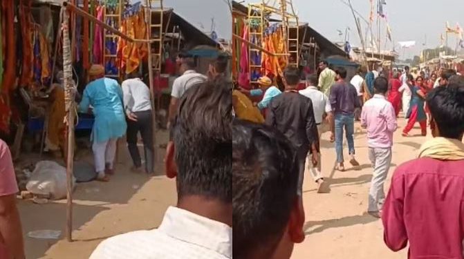 बरेली: मनौना धाम के महंत ने महिला से की मारपीट, गुंडागर्दी का वीडियो वायरल