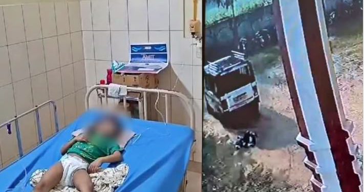 स्कूल परिसर में वैन ने चार साल की मासूम को रौंदा, स्कूल स्टाफ बोला सीढ़ियों गिरी बच्ची