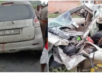 काशी विश्वनाथ का दर्शन कर लौट रहे आठ श्रद्धालुओं की मौत, ट्रक में जा घुसी कार
