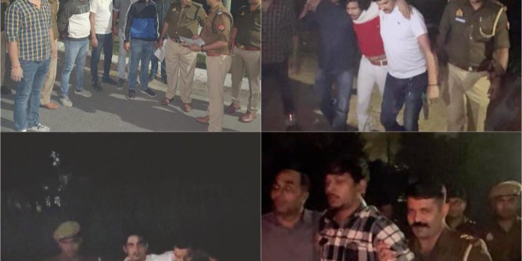 चेन स्नेचिंग करने वाले बदमाशो से पुलिस हुई मुठभेड़, गोली लगने से हुए घायल