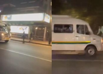 दिल्ली में मिनी बस ने शख्स को मारी टक्कर, फिर बोनट पर घसीटा, वीडियो वायरल