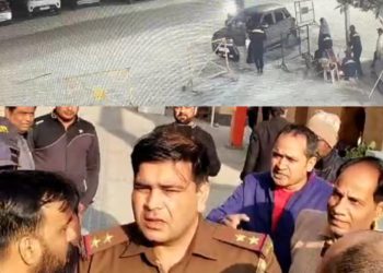 दबंग पुलिसकर्मी ने सोसायटी के गेट पर गाड़ी रोकने को लेकर गार्ड के साथ जमकर की मारपीट, वीडियो वायरल