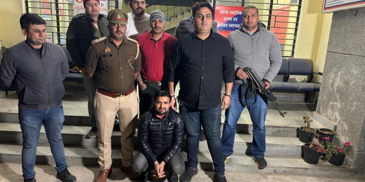 25 हजार के इनामी बदमाश को बुलेट प्रूफ स्कॉर्पियो के साथ पुलिस ने किया गिरफ्तार