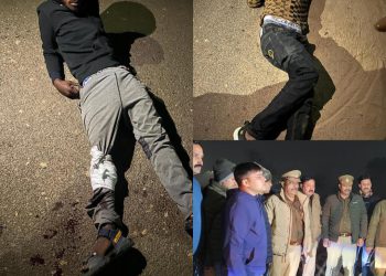 गाड़ियों के शीशा तोड़ कर लैपटॉप व सामान चोरी करने वाले दो बदमाश पुलिस मुठभेड़ में घायल