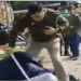 बाल खींचा, रॉड से पीटा… कानपुर में बीच सड़क दारोगा ने दिखाई दबंगई- Video