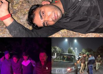 अर्टिका कार सवार बदमाशों से पुलिस की हुई मुठभेड़, एक बदमाश के पैर में लगी गोली दो बदमाश फरार