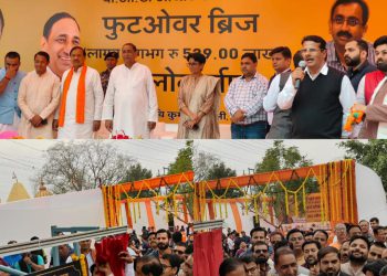 ग्रेनो वेस्ट के निवासियों को पहले एफओबी की सौगात, एक मूर्ति गोलचक्कर पर 5.39 करोड़ की लागत से हुआ तैयार