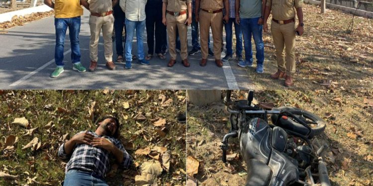 ग्रेनो वेस्ट में शराब ठेके के सेल्समैन की गोली मारकर हत्या करने का आरोपी पुलिस मुठभेड़ में घायल