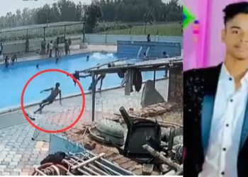 स्विमिंग पूल से बाहर आया लड़का- चक्कर खा गिर पड़ा, हो गई मौत- रौंगटे खड़े कर देगा वीडियो