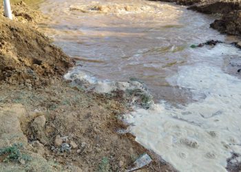 चिलचिलाती गर्मी में सेक्टर/सोसाइटियों में पानी की किल्लत वही सड़को पर लाखों लीटर पानी हो रहा बर्बाद