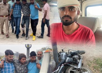 ग्रेटर नोएडा में दो बाइक सवार लुटेरों से पुलिस की हुई मुठभेड़