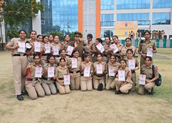 शारदा विश्वविद्यालय के कैडेट्स  ने 19 स्वर्ण और 3 रजत पदक जीते