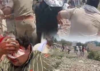 अतिक्रमण हटाने गई ग्रेटर नोएडा प्राधिकरण की टीम पर ग्रामीणों ने किया पथराव