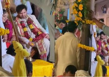 राधा रानी मंदिर में युवक-युवती ने रचाई शादी, वीडियो वायरल होने पर मचा हंगामा- किसने दी परमिशन?