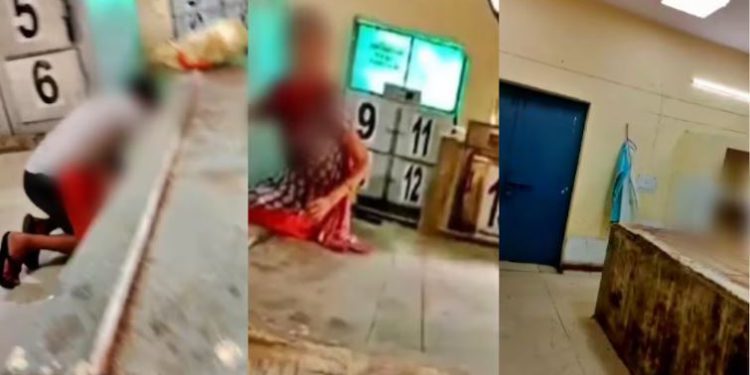 पोस्टमार्टम हाउस में लाशों के बीच गंदा काम, महिला के साथ स्वीपर की आपत्तिजनक तस्वीर वायरल
