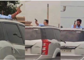 नोएडा की सड़क पर गाड़ी का सनरूफ खोल कर पिस्टल लहराते बनाया वीडियो, पुलिस ने किया गिरफ्तार
