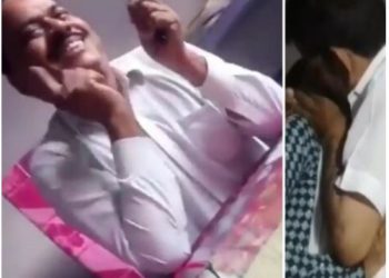 प्रिंसिपल सर को मैडम से ‘KISS’ चाहिए, गाल पर इशारा कर बताया; वीडियो हुआ वायरल