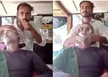 थूक मसाज करने वाले युसूफ पर एक और एक्शन, सैलून पर चला बाबा का बुलडोजर