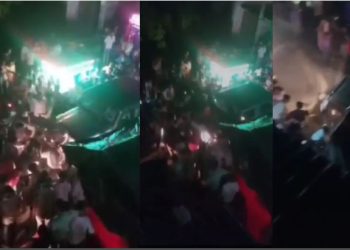 अमरोहा में भीड़ को रौंदते हुए निकल गई THAR, दिल दहला देने वाला VIDEO VIRAL