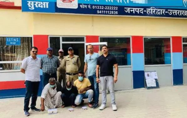 हरिद्वार के मंगलौर में 3 नशा तस्कर गिरफ्तार, 1 करोड़ 30 लाख की कोकीन बरामद