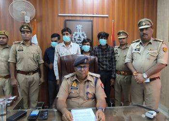 किसानों के खेतों से ट्यूबवेल से मोटर व कॉपर वॉयर चोरी करने वाले चार चोरों को पुलिस ने किया गिरफ्तार