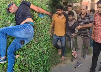 चेन स्नैचिंग/लुटेरे बदमाशो से पुलिस की हुई मुठभेड़, बाइक सवार दोनों बदमाश गोली लगने से हुए घायल