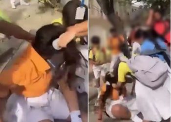 नोएडा में प्राइवेट स्कूल के बाहर लड़कियों में दनादन हुई थप्पड़-घूंसों की बौछार