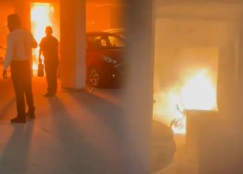 ग्रेटर नोएडा वेस्ट की सोसायटी के बेसमेंट में लगी आग, आधा दर्जन गाड़ियां जली