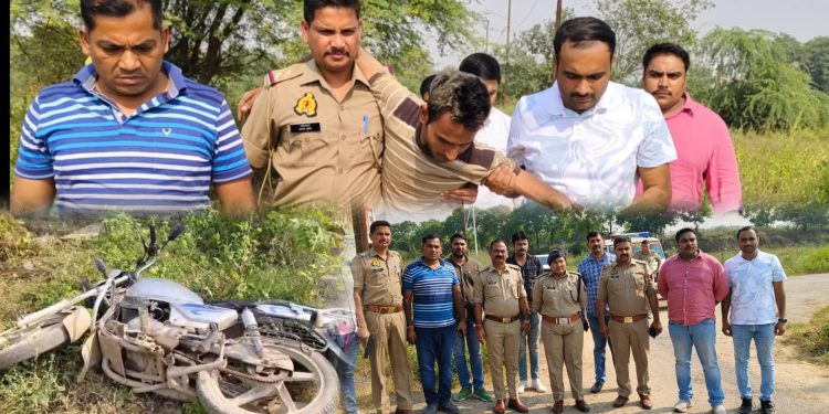 नाबालिक युवती के अपहरण का प्रयास करने वाले आरोपी से बिसरख पुलिस की हुई मुठभेड़