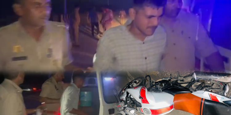 चेकिंग के दौरान लुटेरे बदमाश से नॉलिज पार्क पुलिस की हुई मुठभेड़, पुलिस की गोली लगने से घायल हुआ बदमाश