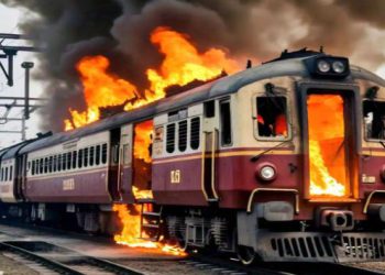 इटावा में ऊँचाहार एक्सप्रेस ट्रेन में आग से बड़ा हादसा टला, यात्री की सूझबूझ से सुरक्षित बची जानें