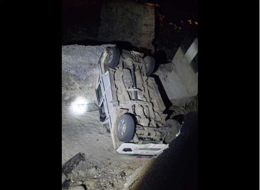 चंपावत में पुलिस का वाहन दुर्घटनाग्रस्त, दरोगा समेत 4 घायल