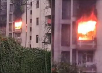 मूवी देखने गया परिवार, पांचवीं मंजिल पर फ्लैट में उठने लगी लपटें, घर में दीये से लगी आग