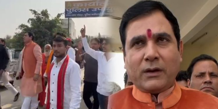 भाजपा विधायक ने डीसीपी से मिलकर गौ मांस तस्करों के खिलाफ की सख्त कार्रवाई की मांग