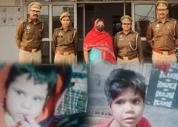 ग्रेटर नोएडा में कलयुगी माँ ने गला दबाकर की अपने दो बच्चो की हत्या