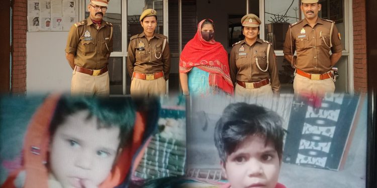 ग्रेटर नोएडा में कलयुगी माँ ने गला दबाकर की अपने दो बच्चो की हत्या